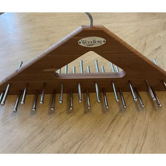WOODLORE Tie Belt Hanger Holder Rack 40 Pegs Cedar Wood Closet Organizer - Picture 8 of 8